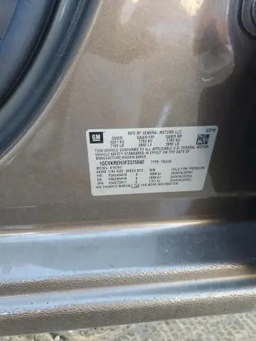 2015 CHEVROLET SILVERADO K1500 LT  