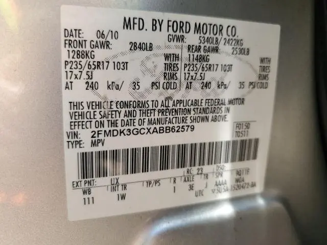 2010 FORD EDGE SE  