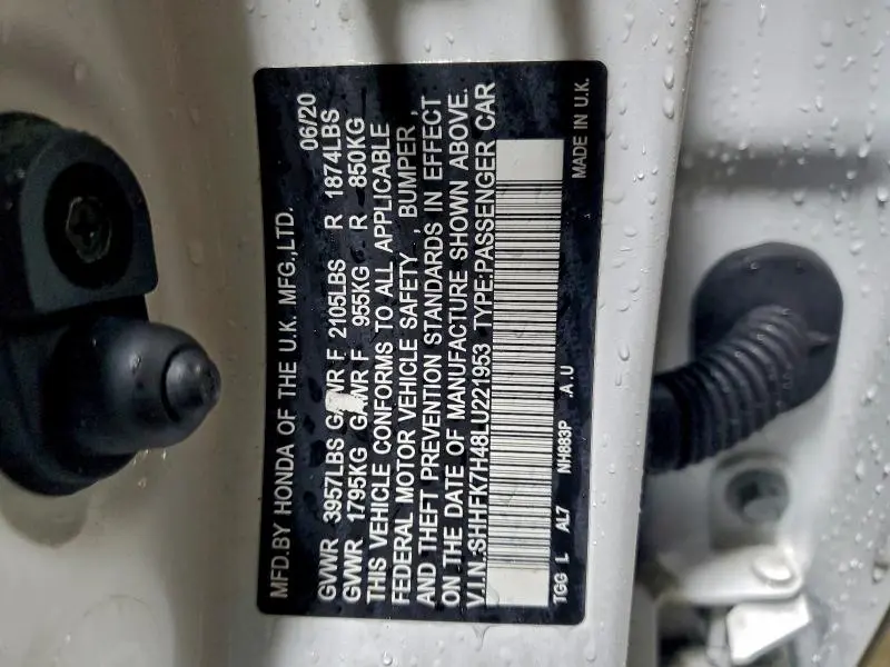 2020 HONDA CIVIC SPORT  