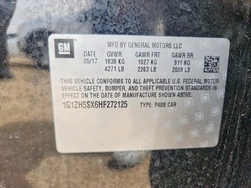 2017 CHEVROLET MALIBU PREMIER  