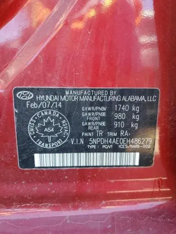 2014 HYUNDAI ELANTRA SE  