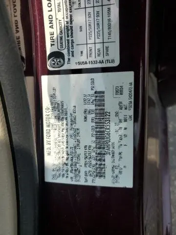 2012 FORD FUSION SEL  