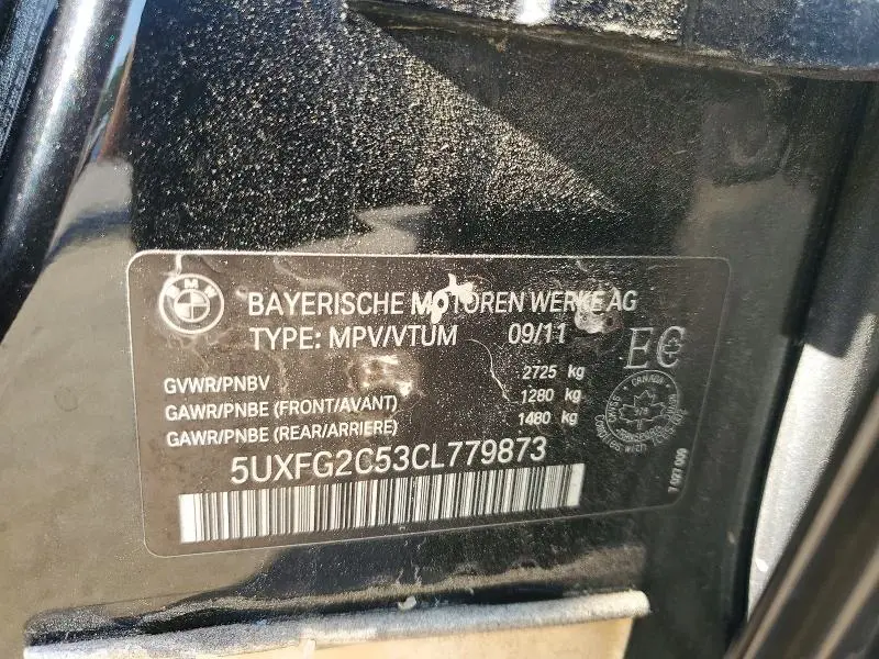 2012 BMW X6 XDRIVE35I  