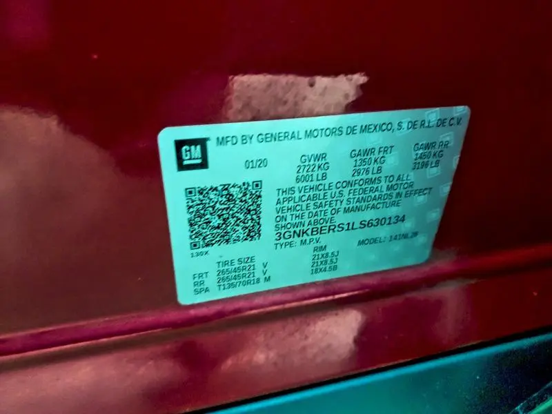 2020 CHEVROLET BLAZER RS  