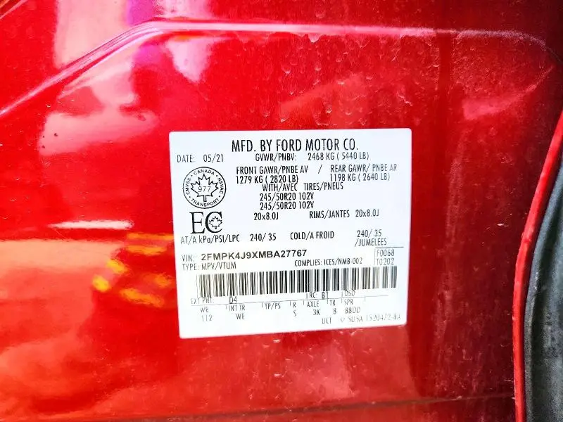 2021 FORD EDGE SEL  