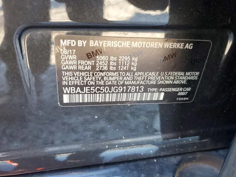 2018 BMW 540 I  