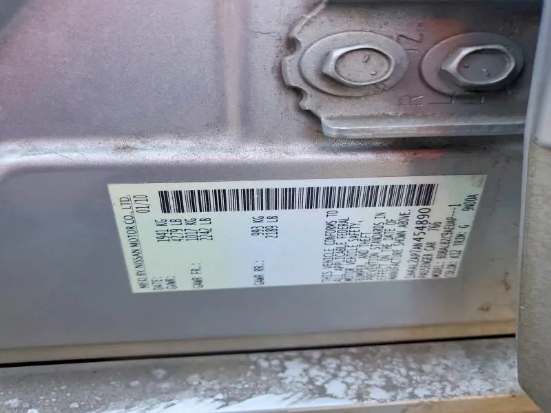 2010 NISSAN ALTIMA 2.5  