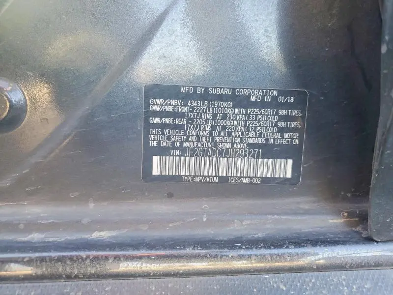 2018 SUBARU CROSSTREK PREMIUM  