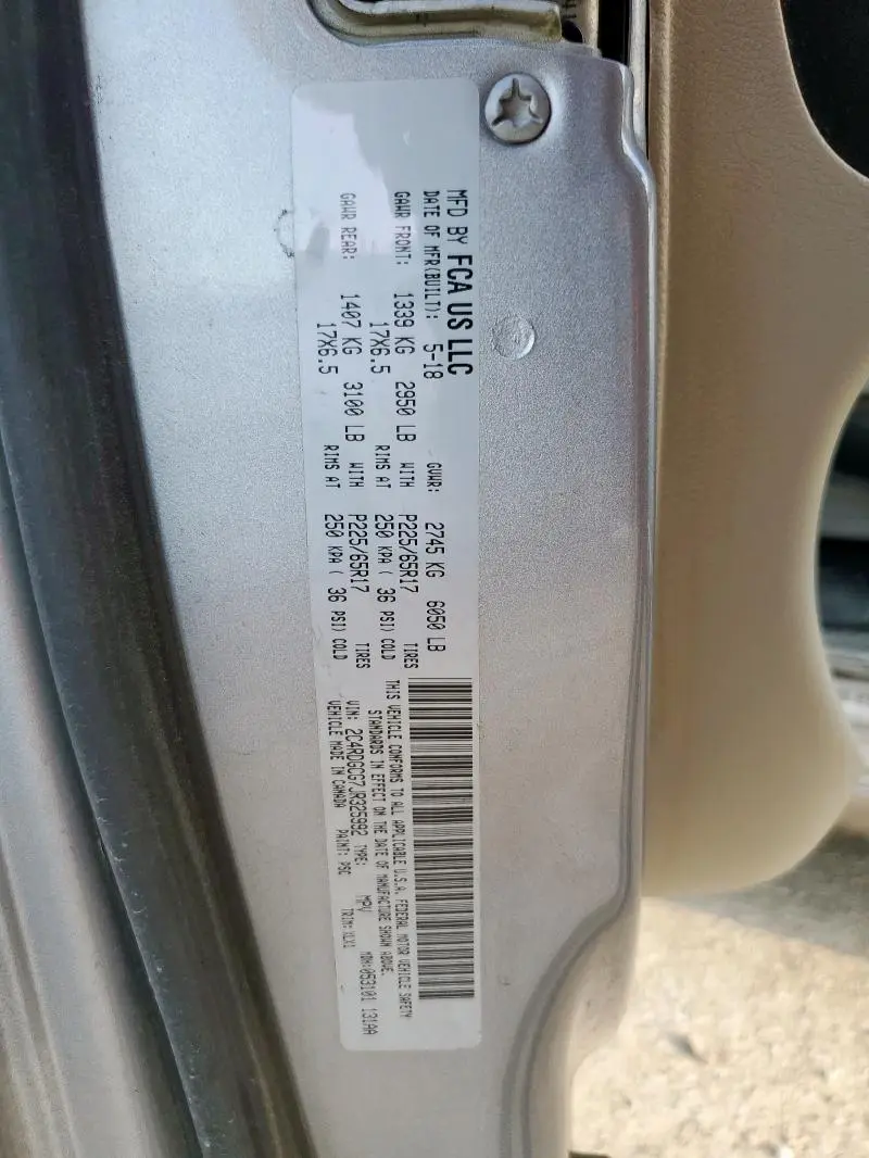 2018 DODGE GRAND CARAVAN SXT  