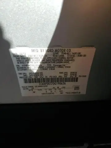 2013 FORD TAURUS SHO  