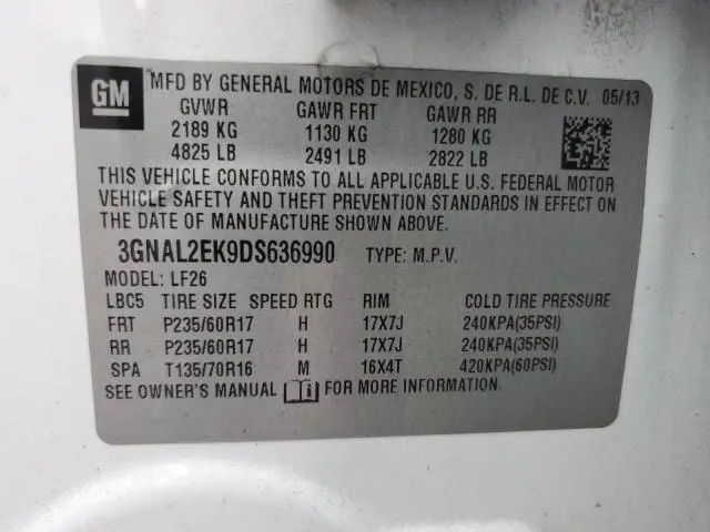 2013 CHEVROLET CAPTIVA LS  