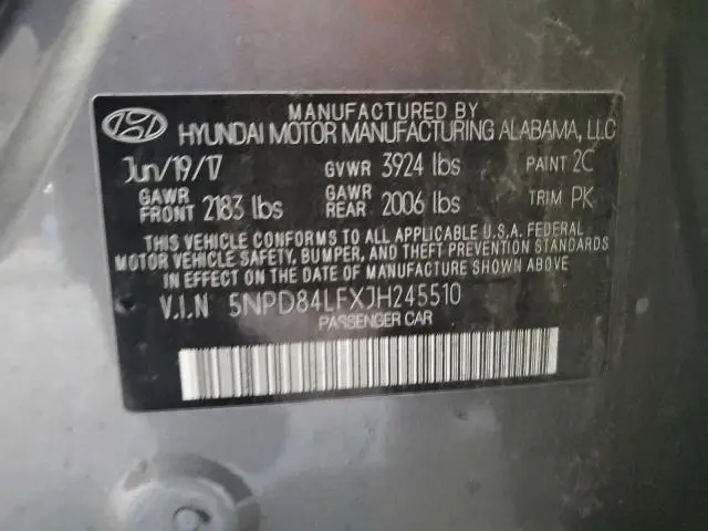 2018 HYUNDAI ELANTRA SEL  