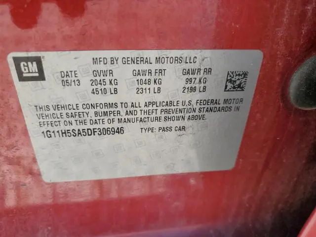 2013 CHEVROLET MALIBU LTZ  