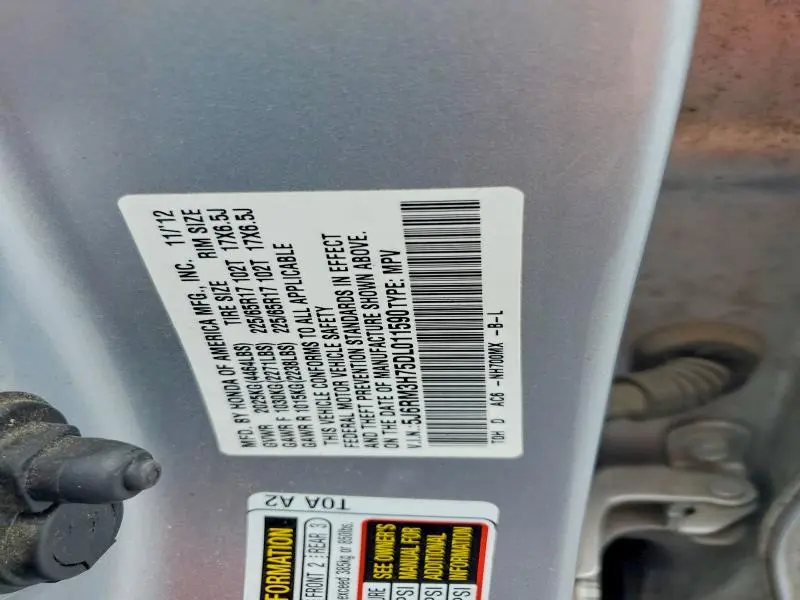 2013 HONDA CR-V EXL  