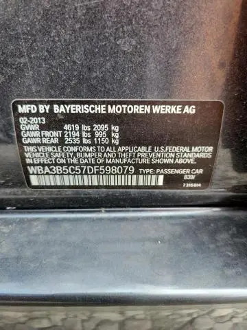 2013 BMW 328 XI SULEV  