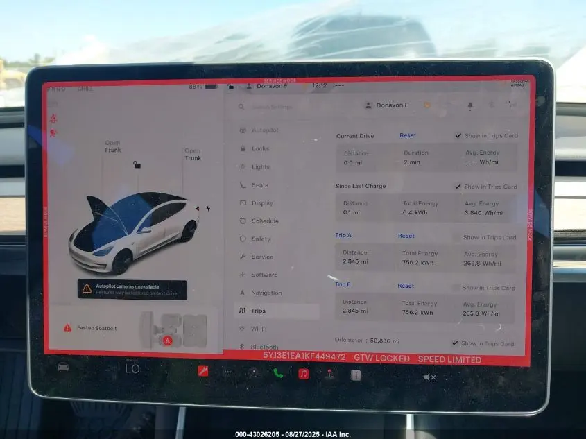 2019 TESLA MODEL 3 LONG RANGE/MID RANGE/STANDARD RANGE/STANDARD RANGE PLUS