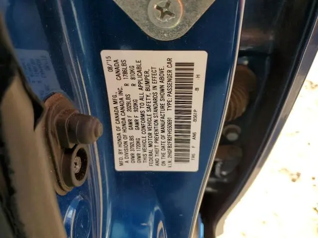 2015 HONDA CIVIC EX  