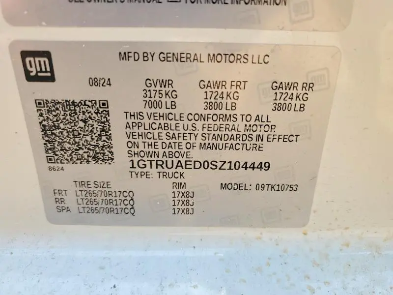2025 GMC SIERRA K1500  