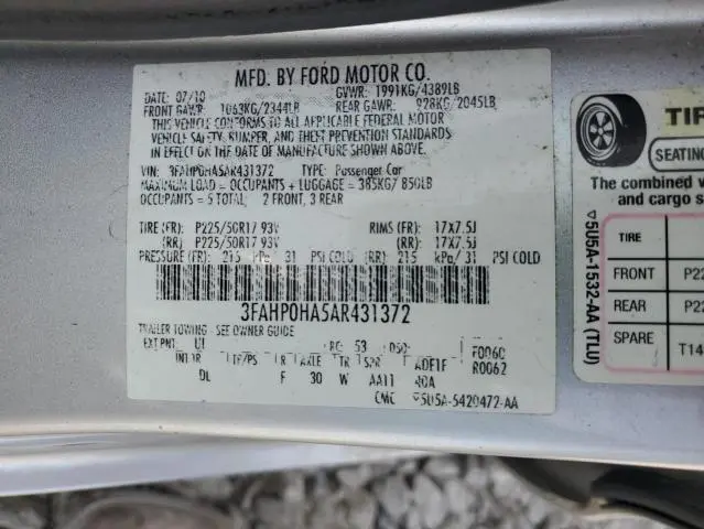 2010 FORD FUSION SE  