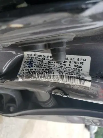 2014 HONDA CIVIC LX  