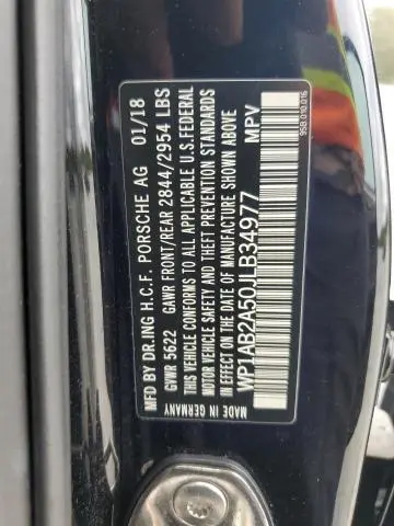 2018 PORSCHE MACAN S  