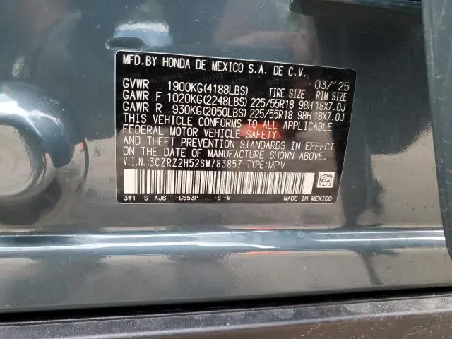 2025 HONDA HR-V SPORT  