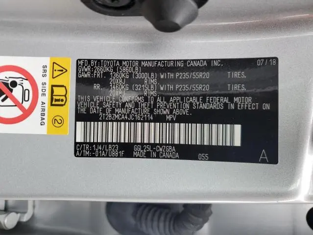 2018 LEXUS RX 350 BASE  