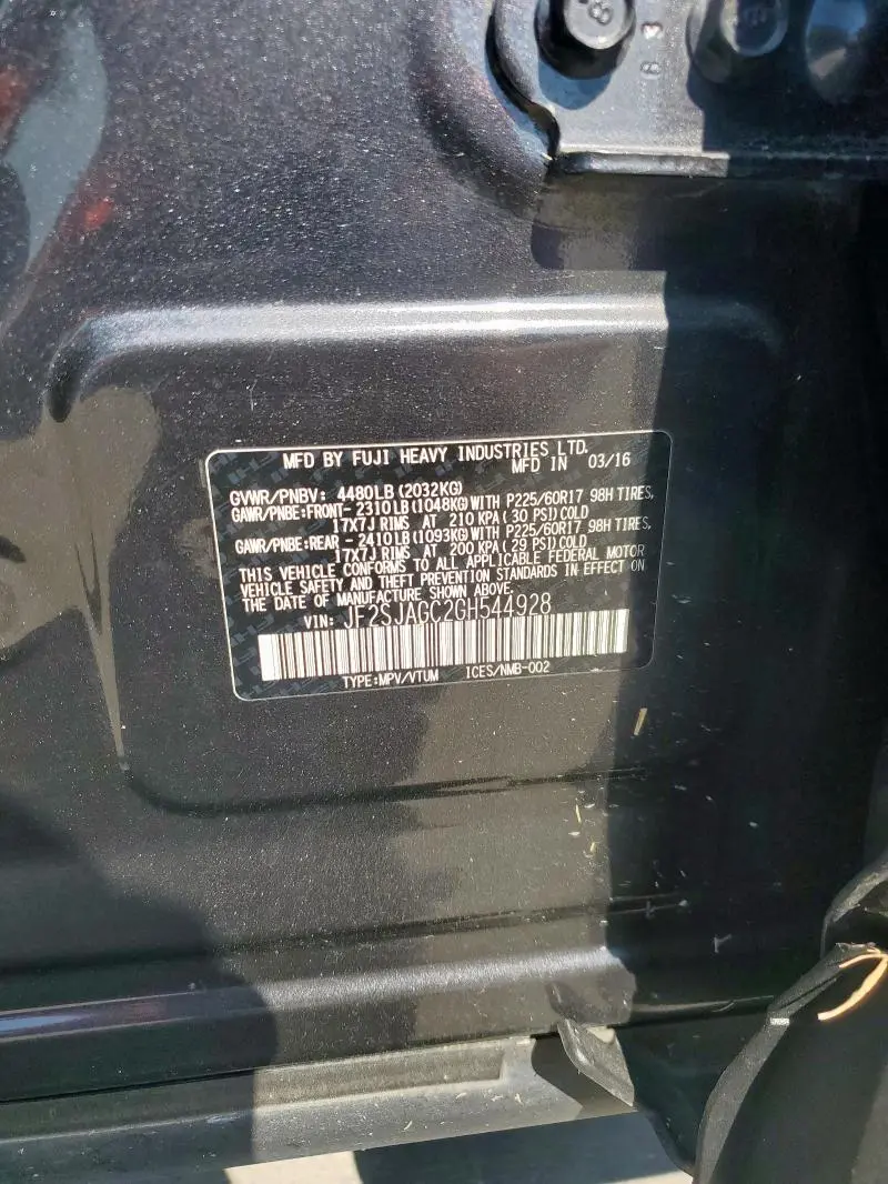 2016 SUBARU FORESTER 2.5I PREMIUM  