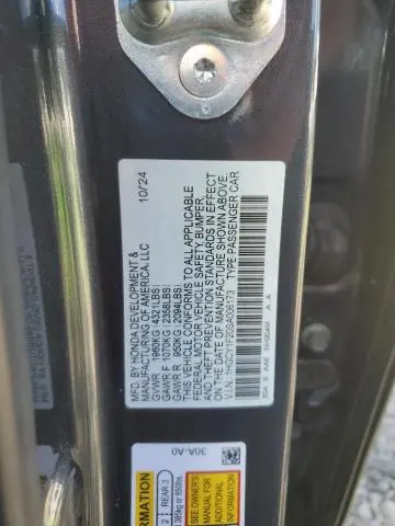 2025 HONDA ACCORD LX  