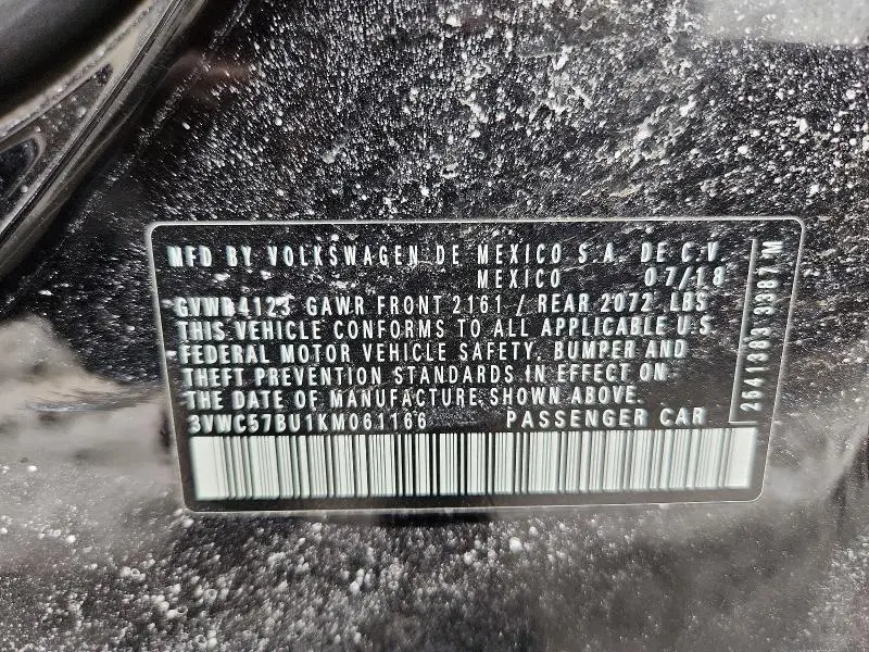 2019 VOLKSWAGEN JETTA S  