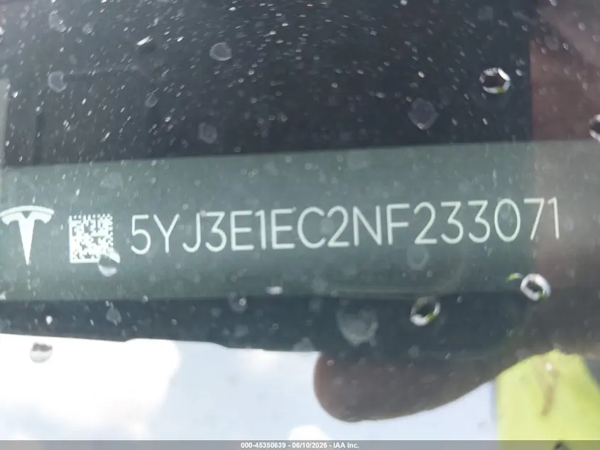 2022 TESLA MODEL 3 PERFORMANCE DUAL MOTOR ALL-WHEEL DRIVE