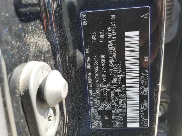 2020 TOYOTA HIGHLANDER L  