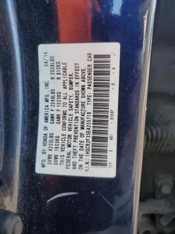 2014 HONDA ACCORD LX