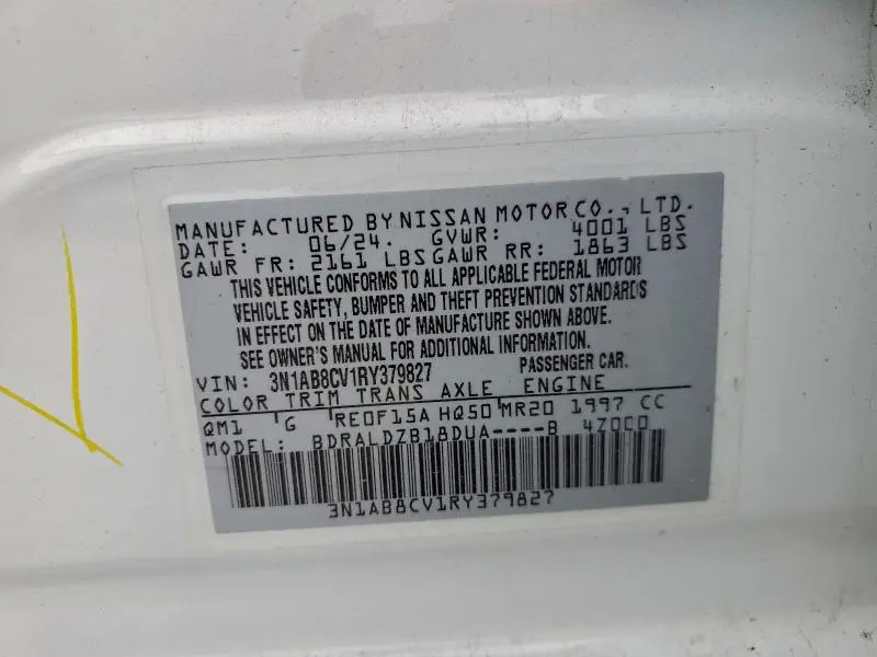 2024 NISSAN SENTRA SV  