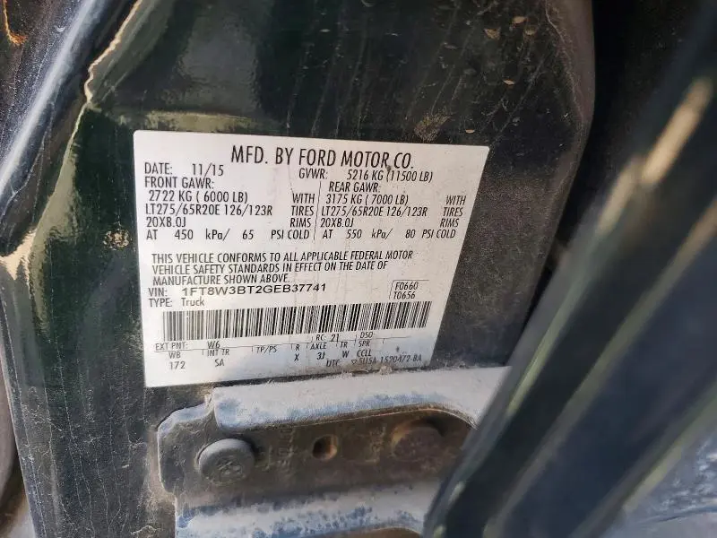 2016 FORD F350 SUPER DUTY  