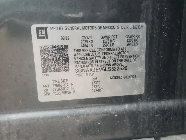 2020 CHEVROLET EQUINOX LT  