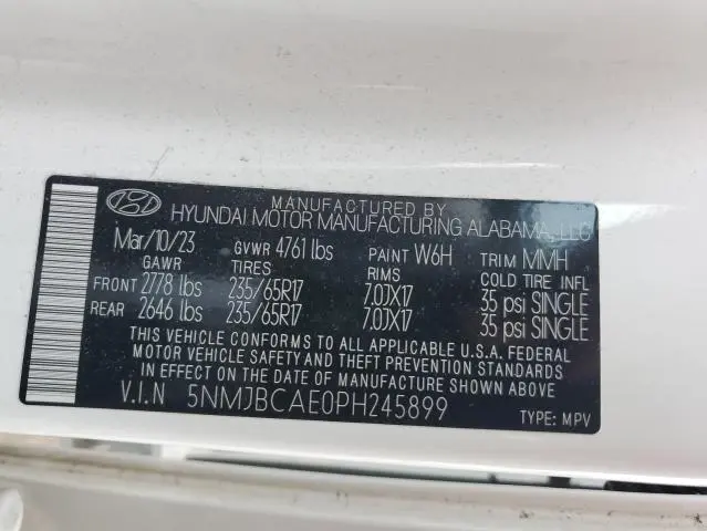 2023 HYUNDAI TUCSON SEL  