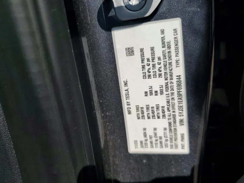 2023 TESLA MODEL 3   