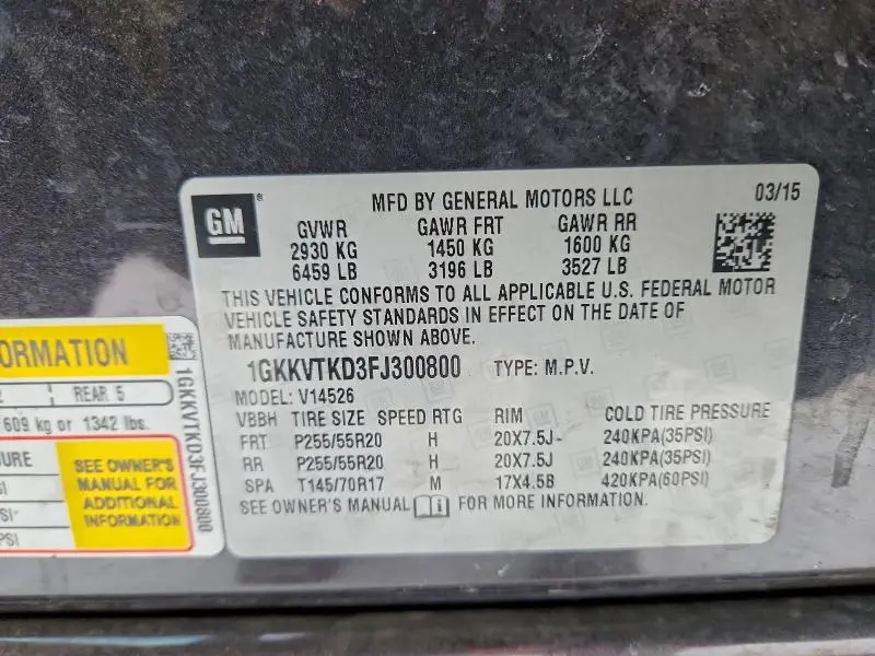 2015 GMC ACADIA DENALI  