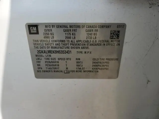 2017 GMC TERRAIN SLE  