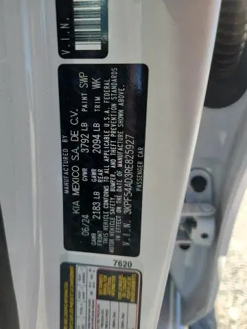 2024 KIA FORTE GT LINE  