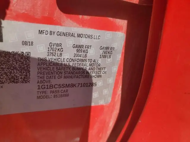 2019 CHEVROLET CRUZE LS  