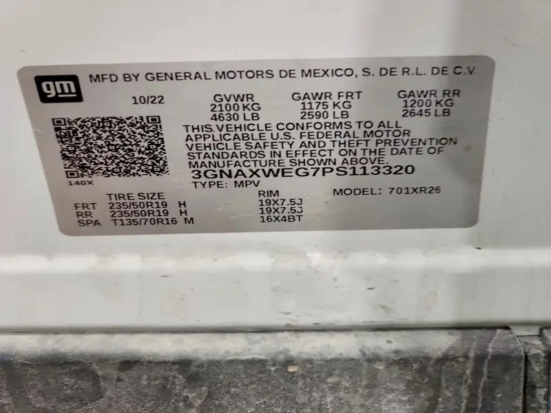 2023 CHEVROLET EQUINOX RS  