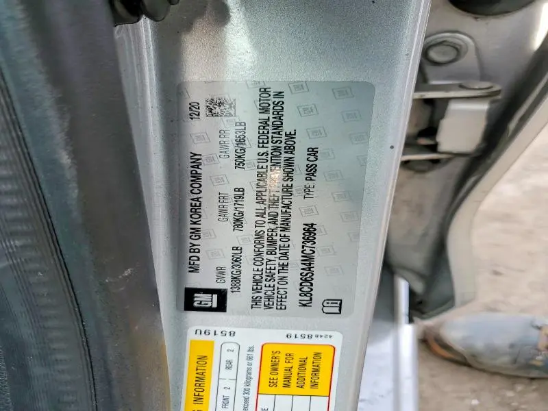 2021 CHEVROLET SPARK 1LT  