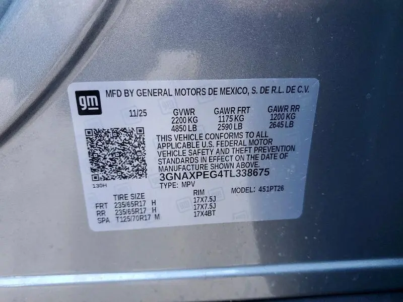 2026 CHEVROLET EQUINOX LT  