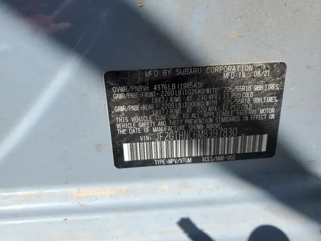 2021 SUBARU CROSSTREK LIMITED  