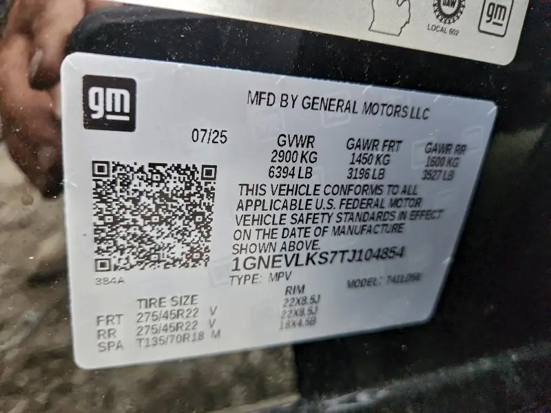 2026 CHEVROLET TRAVERSE RS  