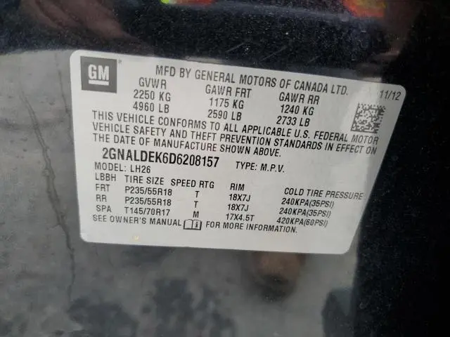 2013 CHEVROLET EQUINOX LT  
