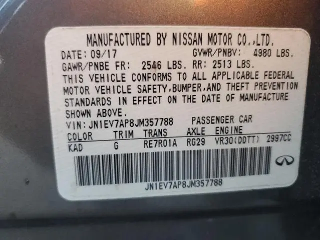 2018 INFINITI Q50 LUXE  