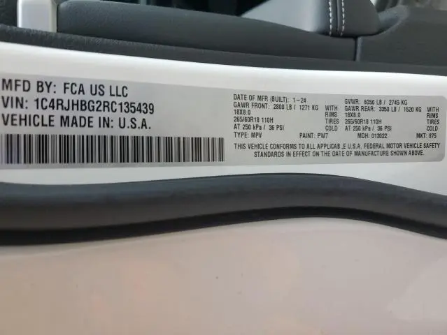 2024 JEEP GRAND CHEROKEE LIMITED  